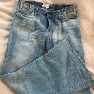 Current Elliot vintage style wide leg jeans
